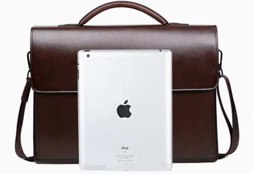 Túi công sở , cặp đựng laptop , túi xách da nam thời trang nâu 324.
