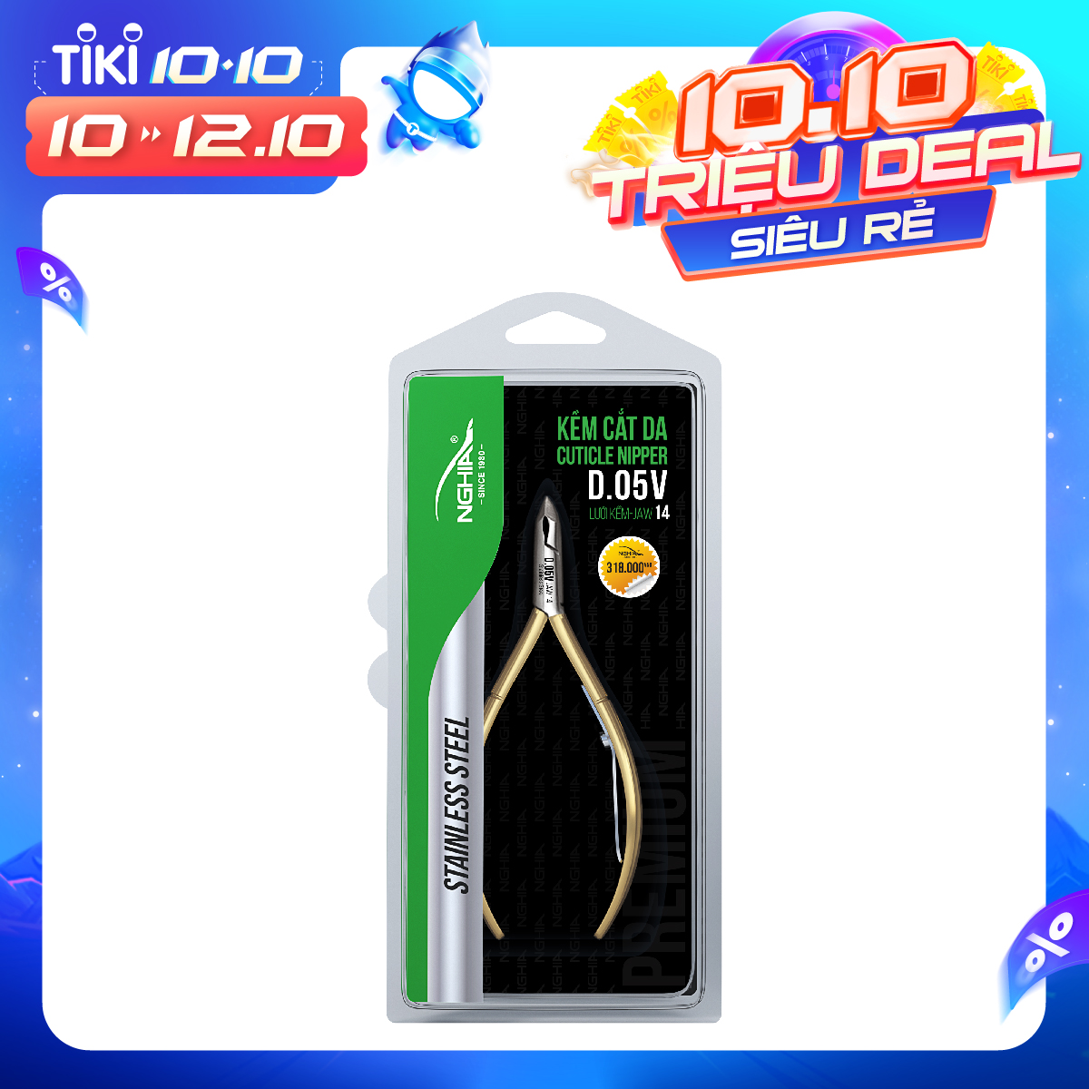 Kềm Cắt Da Thép Không Gỉ Kềm Nghĩa D-05V(16)