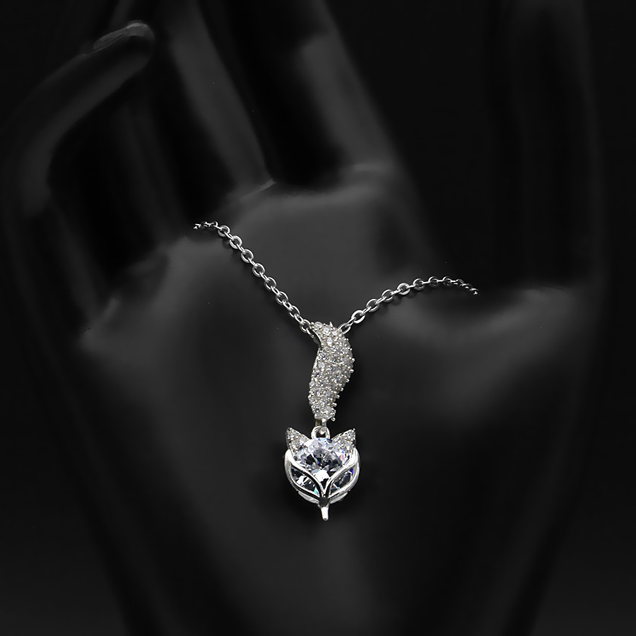 Dây Và Mặt Dây Chuyền Bạc Hiểu Minh DMD209W hồ ly