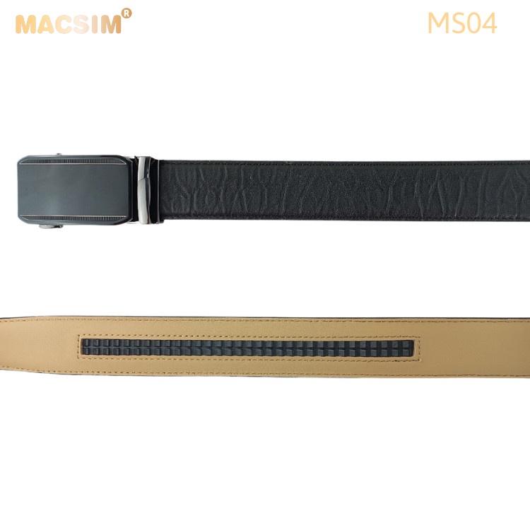 Thắt lưng nam -Dây nịt nam da thật cao cấp nhãn hiệu Macsim MS04