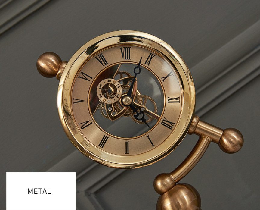 Đồng hồ để bàn Luxury Metal Table Clock