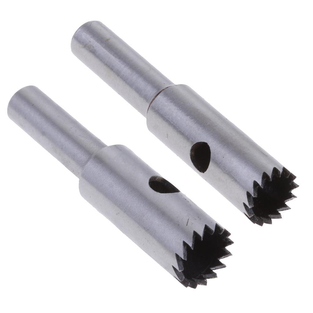 2 x Carbide Ball Drill Bit Wood Cutter Woodworking DIY Hole Dia 6mm & 8mm