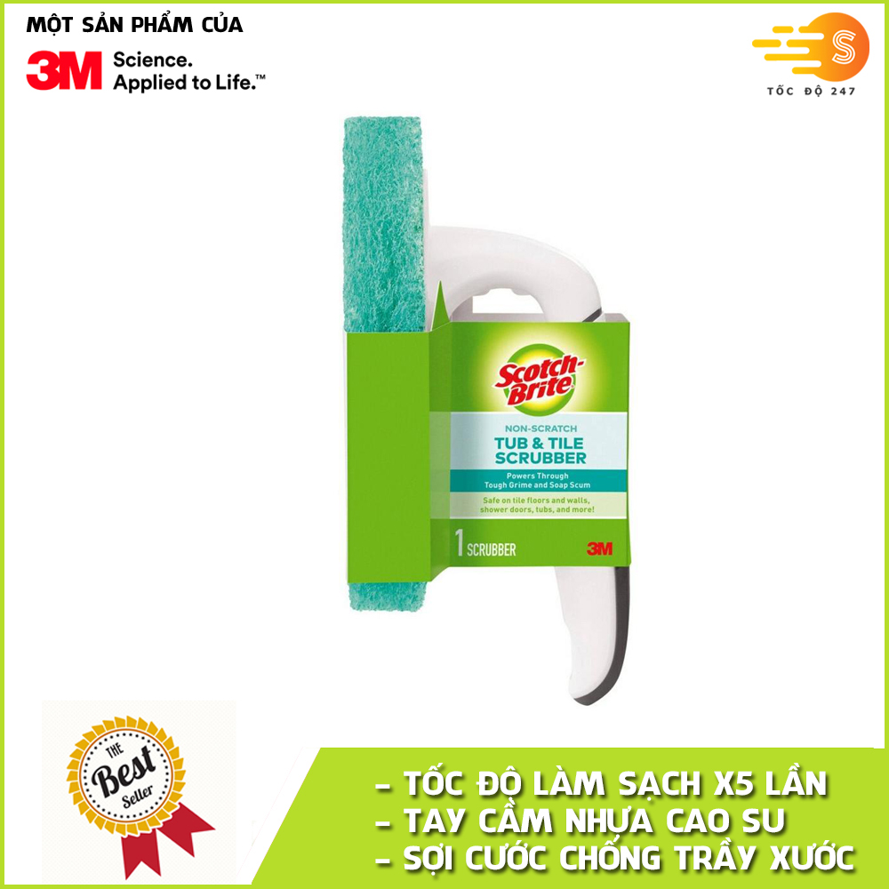 Bàn chải chà sàn cao cấp không trầy xước Scotch-Brite 3M BCCS-553