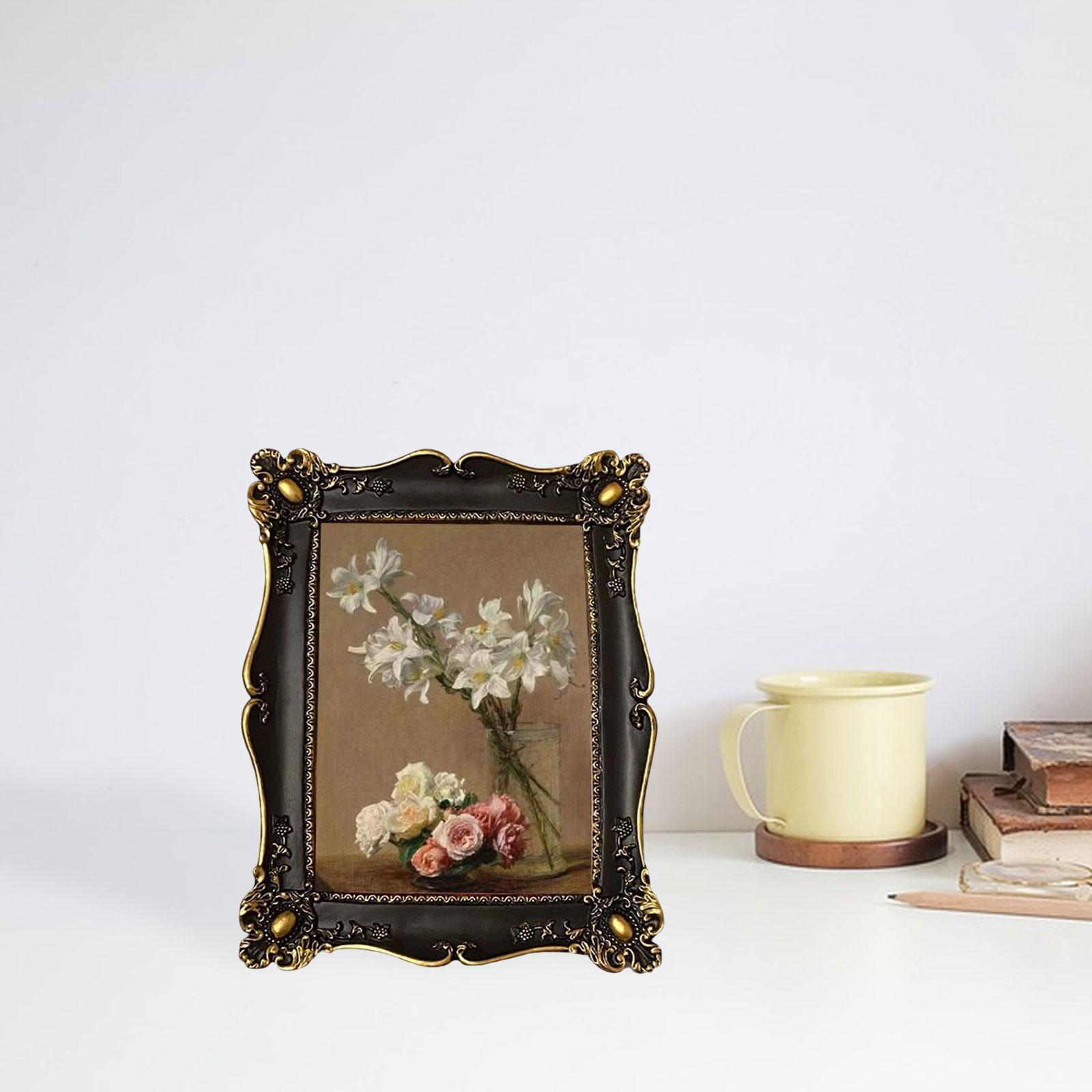 Retro Style Photo Frame Desktop Picture Frame Picture Holder for Ornament
