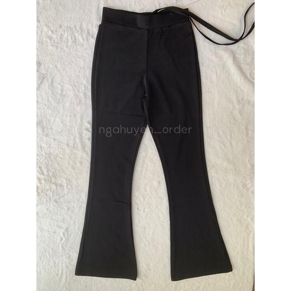 Quần ống loe flare pants chất Hàn dành cho cô nàng MÉT 6 ĐỔ LẠI chuẩn form kèm dây thắt eo legging ôm tôn dáng chiều cao