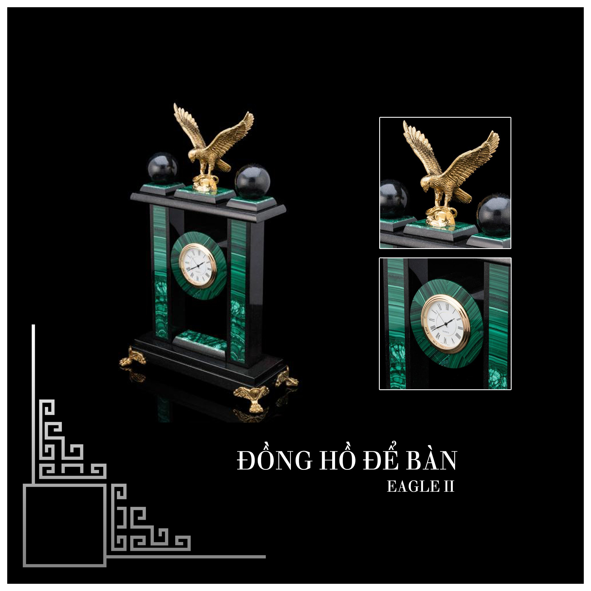 ĐỒNG HỒ ĐỂ BÀN CAO CẤP &quot;EAGLE&quot; - 35184