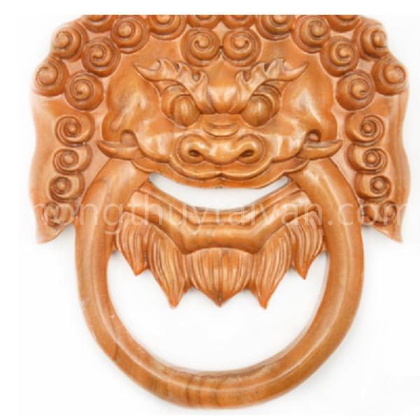 Gương Hổ phu Gỗ Đào Miệng Rồng 15cm