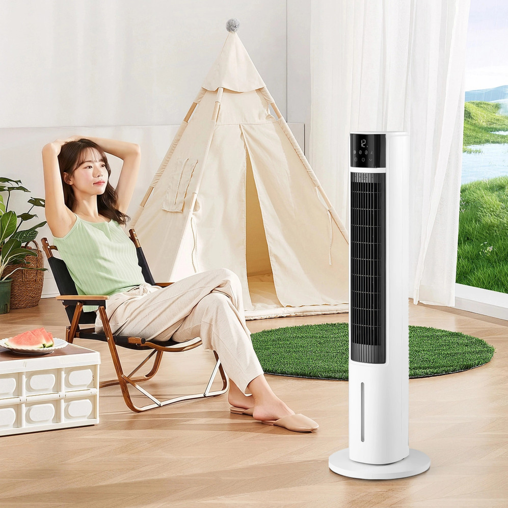 (MODEL NEW 2026) Máy Làm Mát Lọc Khí Ion Âm Haatz HydroIon Breeze Cooler HBC350 Quạt Tháp Haatz Điều Khiển Từ Xa - Hàng Chính Hãng