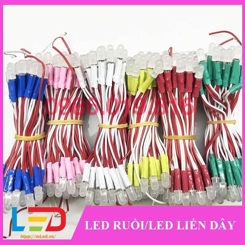 Led liền dây 5mm điện áp 5V, Bóng loại tốt