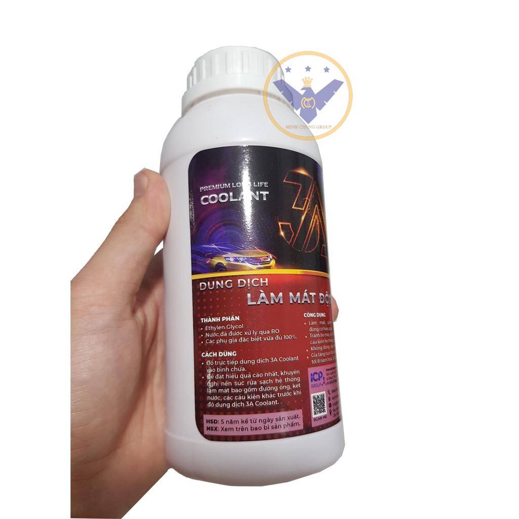 COMBO 2 chai nước làm mát xe ô tô màu đỏ 3A Premium Longlife Coolant chai 500ml