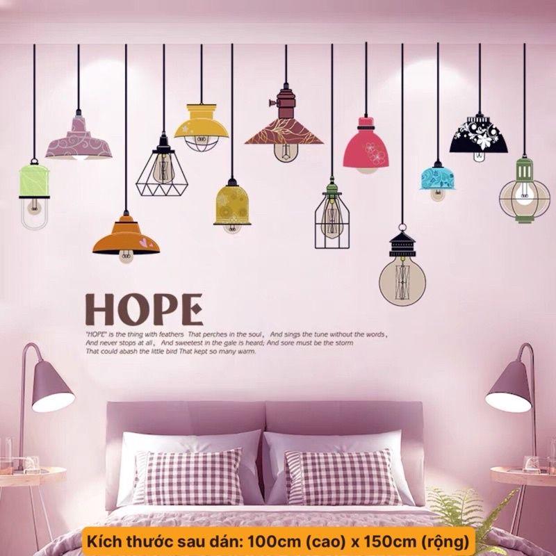 Decal dán tường bóng đèn