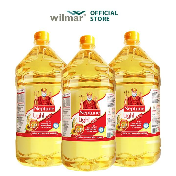 Combo 3 chai Dầu Ăn Neptune Light 2L