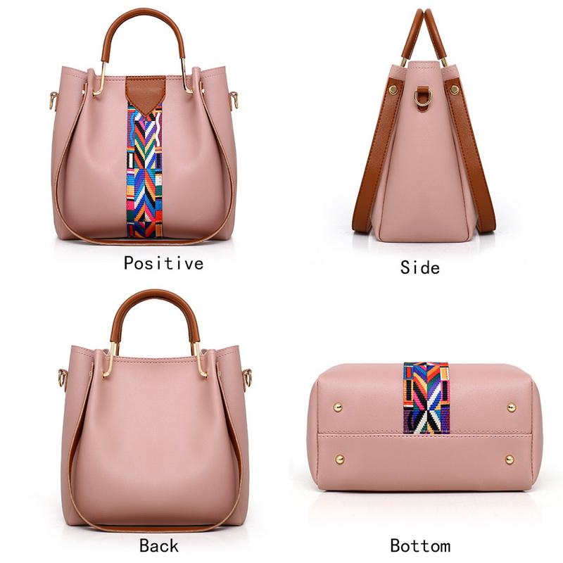 4 Cái/bộ Túi Xách Nữ 2018 Sứ Giả Túi Nữ Đeo Vai Thời Trang Da PU Nữ Shop Tote Sắc femme