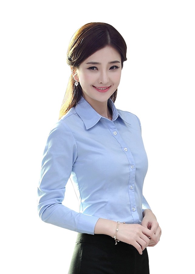 Sơ Mi Nữ Trẻ Trung GT0034 - Xanh Nhạt