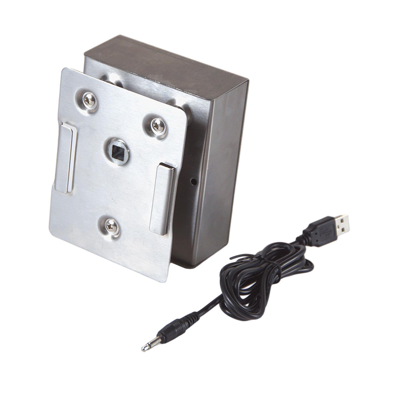 Barbecue Motor 2.5 RPM with USB Wire Electric BBQ Motor for Grilling Camping