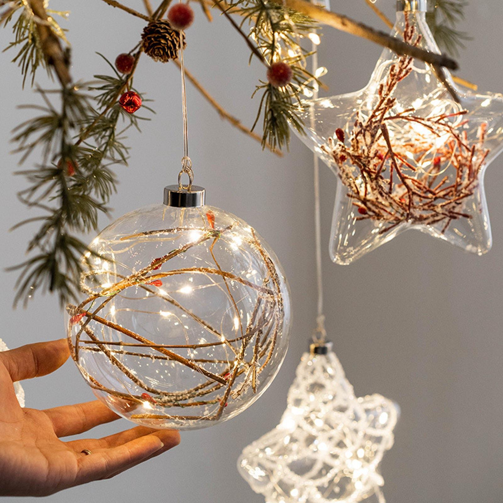 Christmas Window Hanging Decoration Easily Install Xmas Ornament Decorative Lighting for Lawn, Backyard