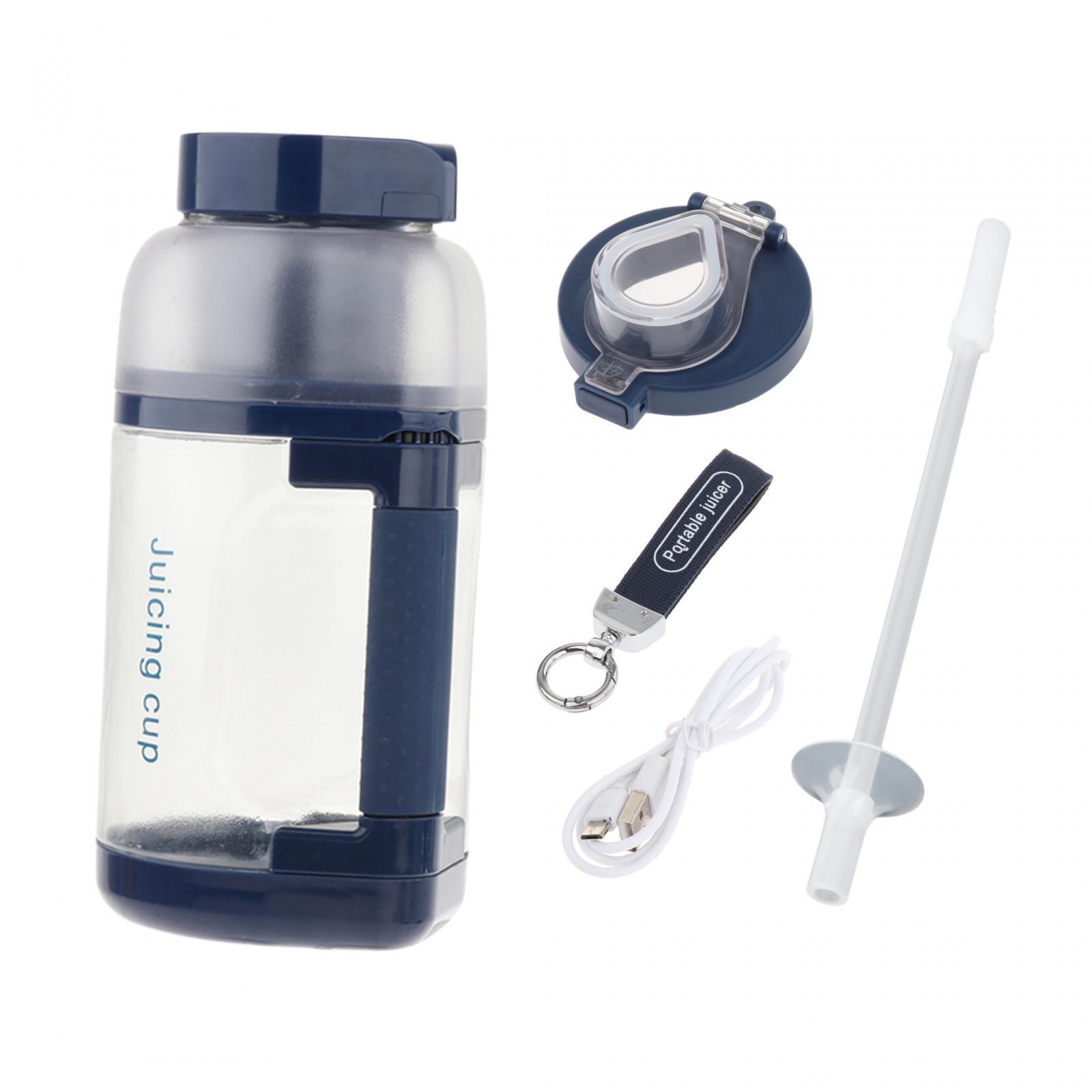 Electric Juicer Cup with Straw Fruit Juice Mixer for Fruits Watermelon Juice