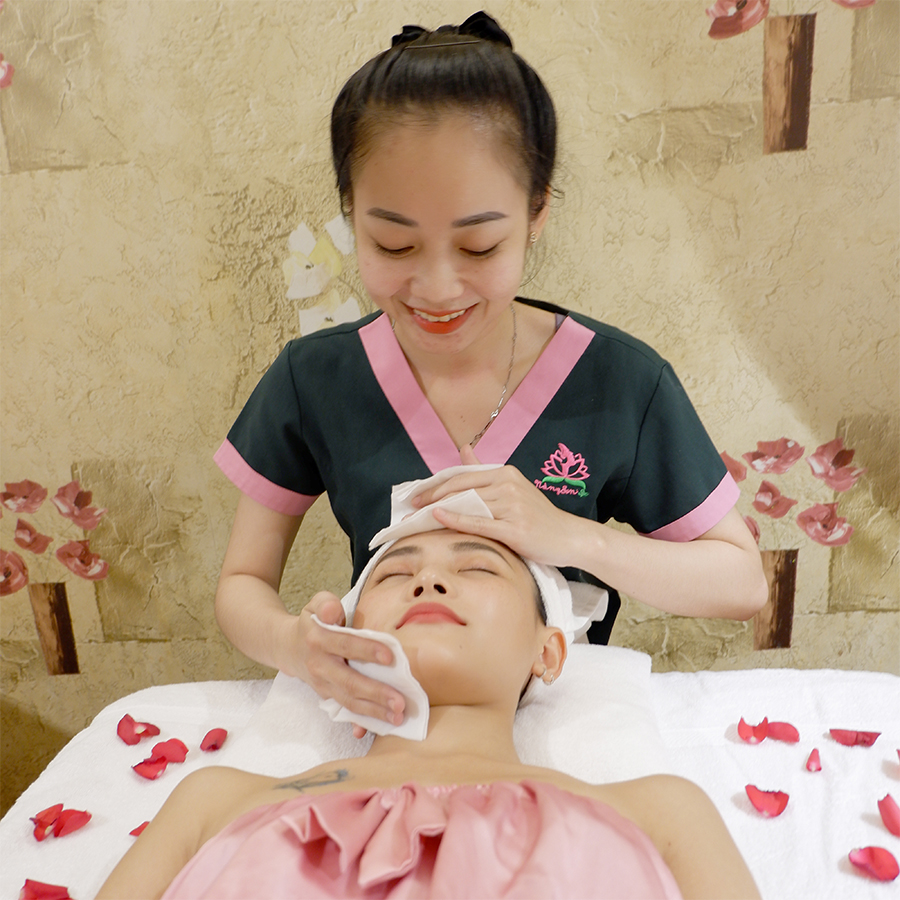 Nàng Sen Spa - Voucher Chăm Sóc Da Mặt Chuyên Sâu- Căng Da Liệu Pháp Mặt Nạ Nâng Cơ - Miễn Tip