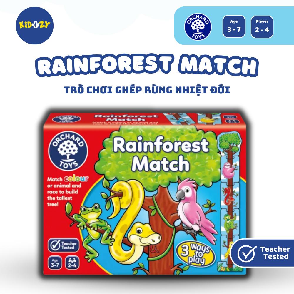 Trò chơi trí tuệ Rainforest Match - Orchard Toys giúp trẻ nhận biết màu sắc và khả năng ghi nhớ