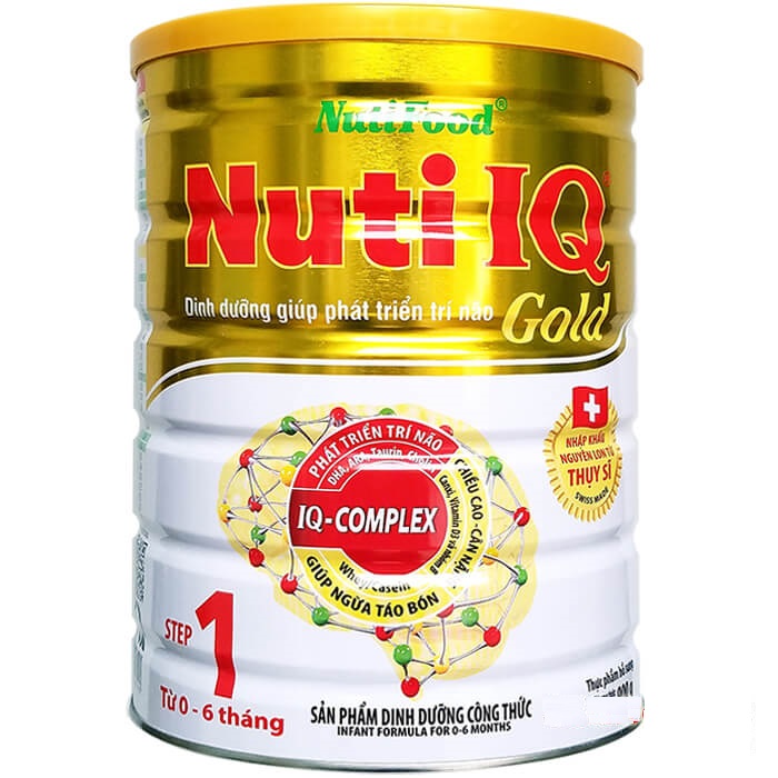 Sữa Nuti IQ Gold Step 1 900g (trẻ 0-6 tháng)