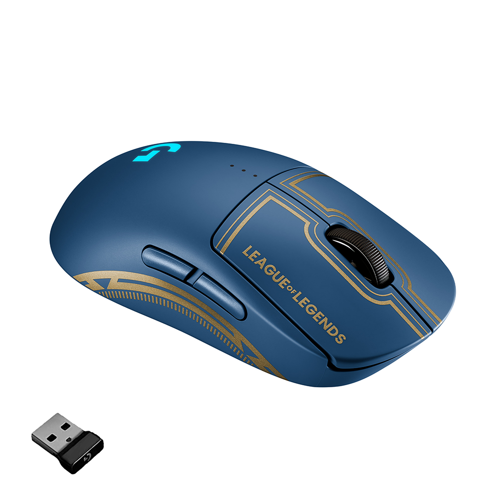 Chuột game không dây Logitech G Pro Wireless LOL League of Legends - Nhẹ, cảm biến Hero 25k, RGB, có nút lập trình - Hàng chính hãng