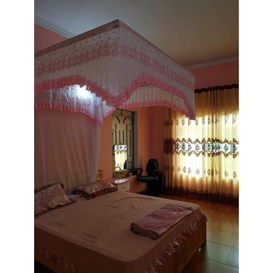 Màn khung voan lạnh ảnh thật m2 m6 m8 2m2 - Không kèm khung