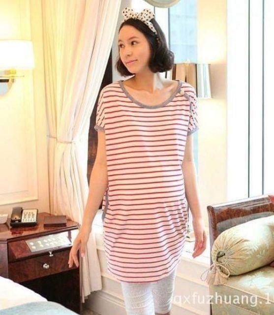 Bộ bầu cộc tay thời trang dạo phố 50 đến 75kg
