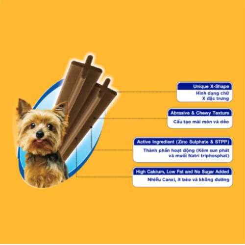 Bánh xương cho chó kiểng Pedigree Dentastix 60g