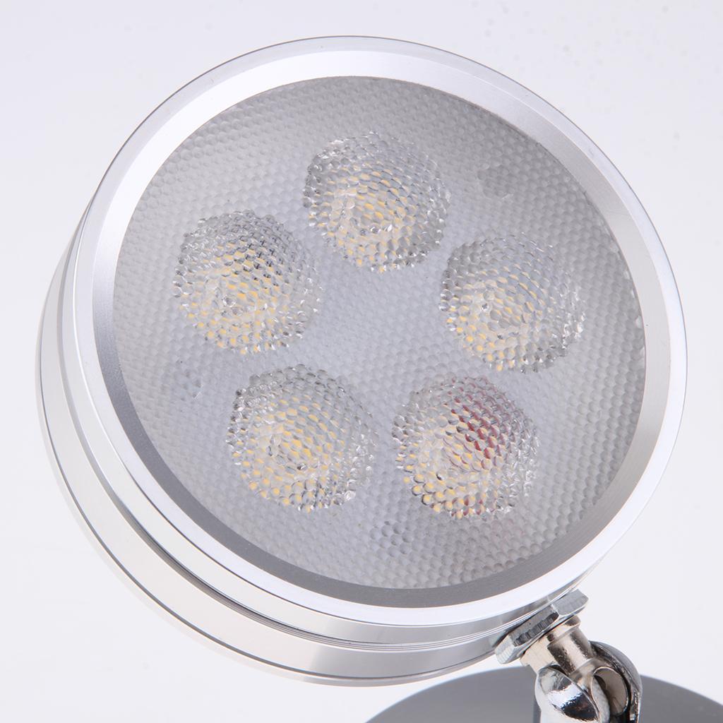 3" Stainless Steel LED Interior Reading Swivel Lights Bedside Lamps for Boat