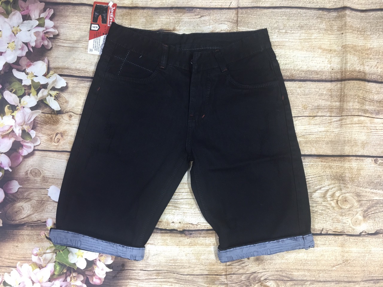 quần short jean nam mẫu đơn giản không phai màu
