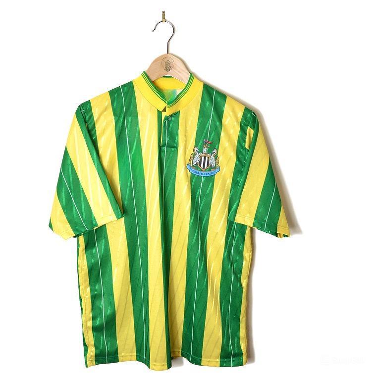Áo Bóng Đá Retro Newcastle 1988 - Sân Khách bản cao cấp vải Cotton Polyester