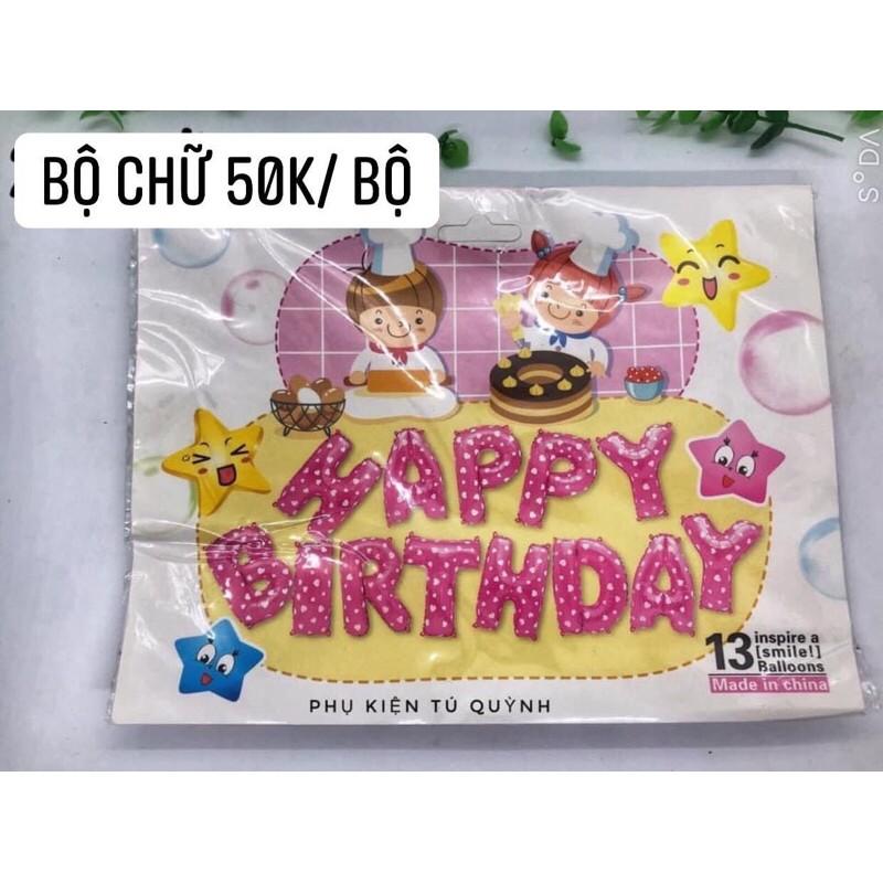 Bóng chữ happy birthday
