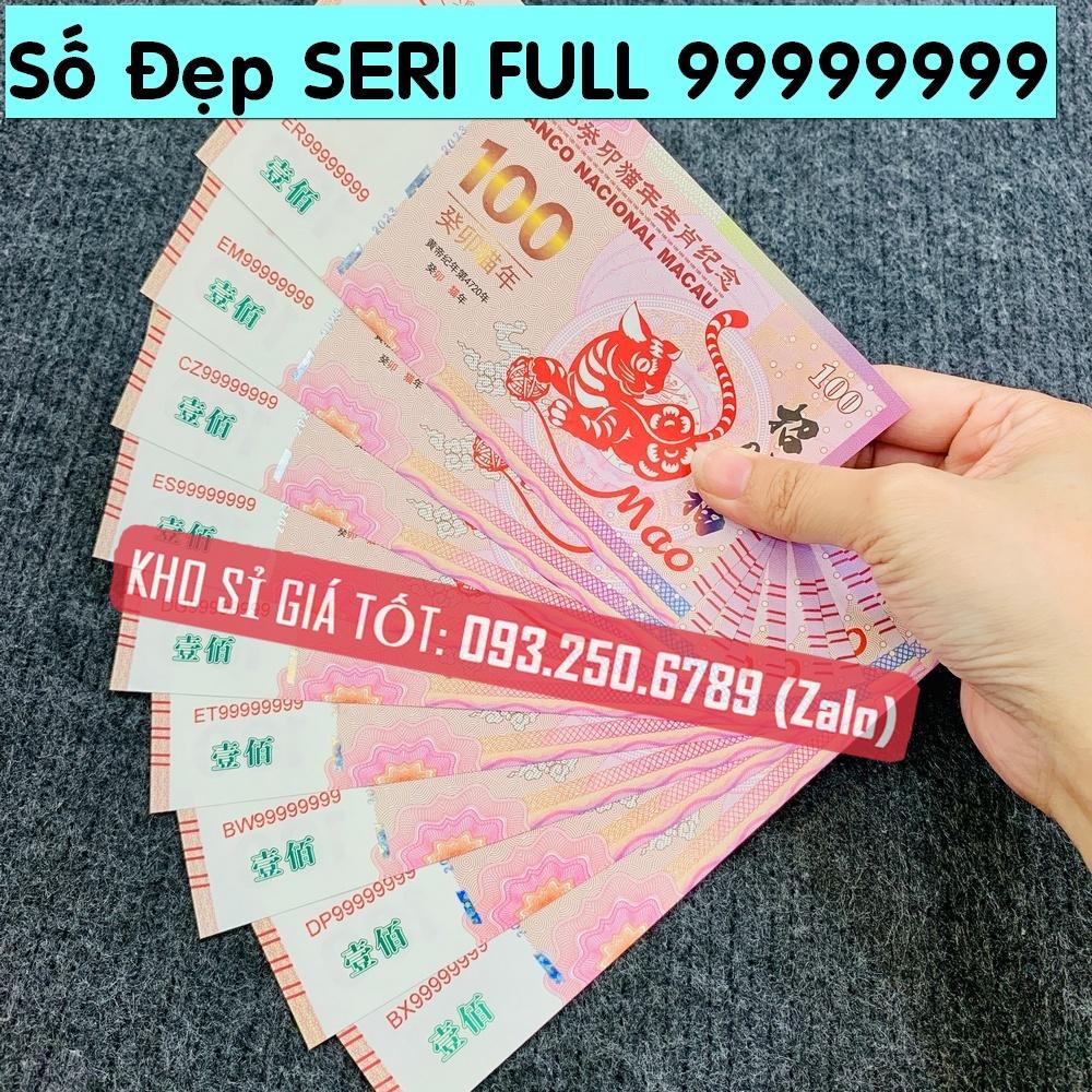 Số VIP 99999999 - Tiền lì xì 100 Macao con Mèo Tết 2023, kèm bao lì xì tết