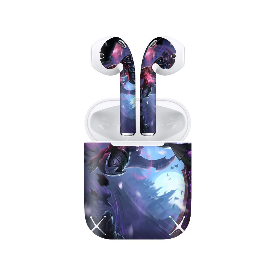 Miếng dán skin chống bẩn cho tai nghe AirPods in hình Liên Quân - Nakroth - LQM012