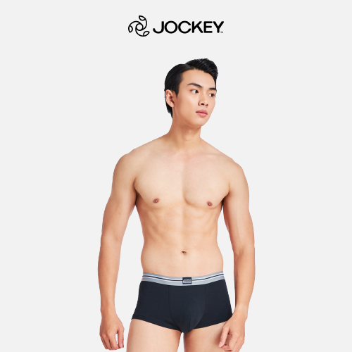 Quần Lót Nam Thun Cotton Jockey Dáng Trunk Boxer Co Giãn Thoải Mái Màu Đen - J1247