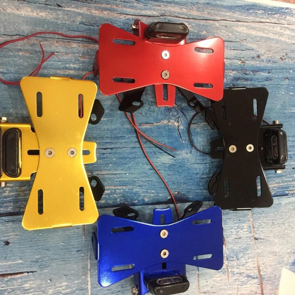 Pát gập biển số có đèn cho ex 155 - 150 lắp chuẩn đẹp loại dày hàng cao câp chống rung lắc