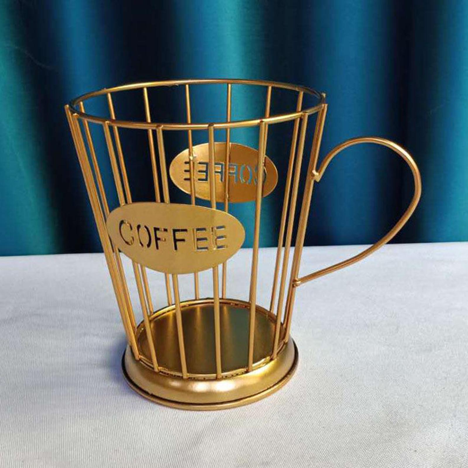 Coffee Capsule Storage Basket Holder Home Kitchen Organizer Black Small