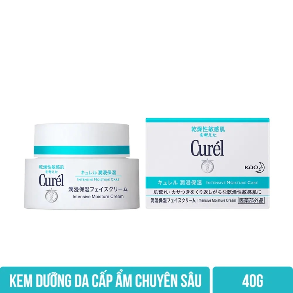 Kem Dưỡng Da Curél Intensive Moisture Care Moisture Facial Cream Cấp Ẩm Chuyên Sâu 40g