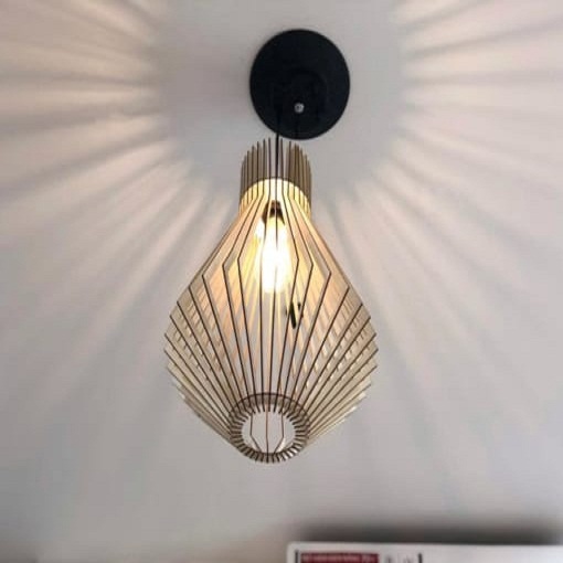 Đèn gỗ thả trần CAO CẤP hiện đại sang trọng chất liệu gỗ trang trí cho phòng khách nhà căn hộ decor nhà quán cafe