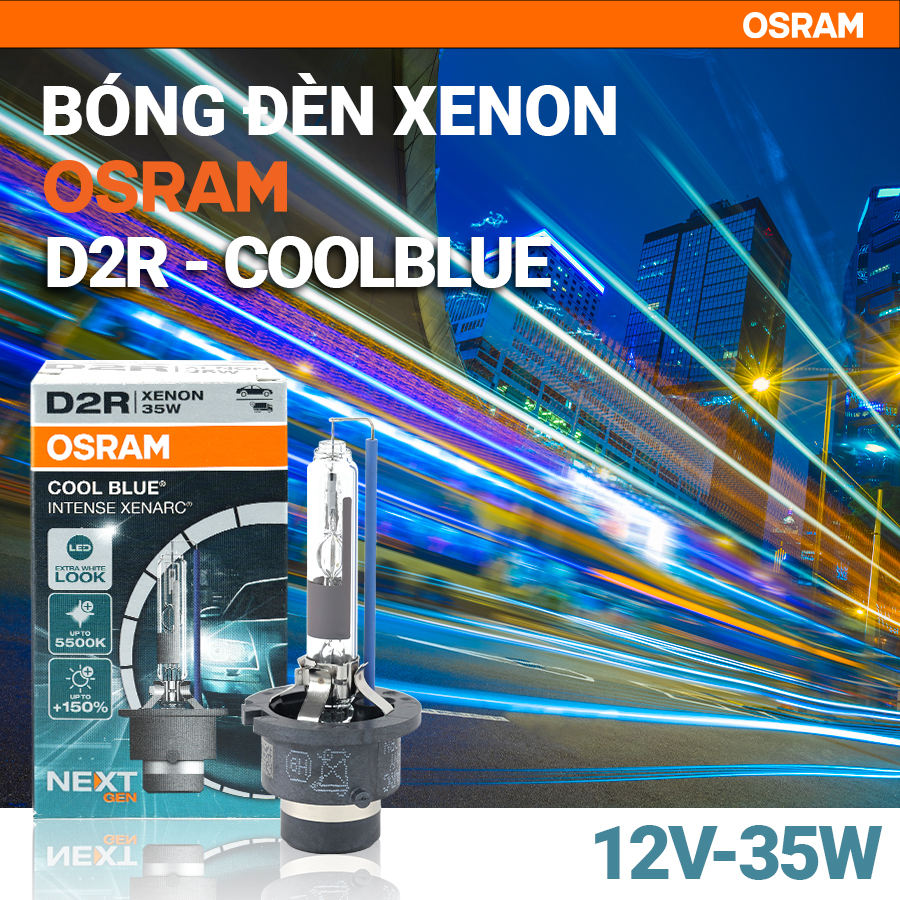 Bóng Đèn Xenon (Next Gen) OSRAM Cool Blue Intense D2R 66250CBN 12V 35W