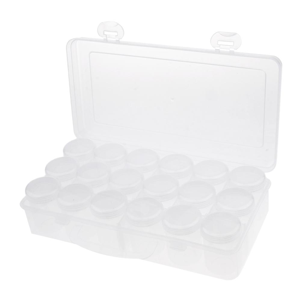 18pcs Empty Makeup Jar Pot Travel Face Cream/Lotion/Cosmetic Pill Containers