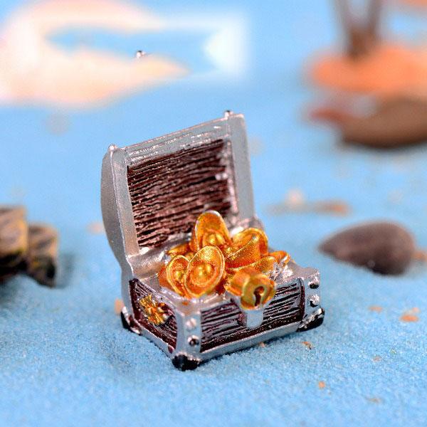 Tiểu Cảnh Hộp Kho Báu Trang Trí Hồ Cá, Bể Cá, Chậu Cây, Tiểu Cảnh Terrarium .