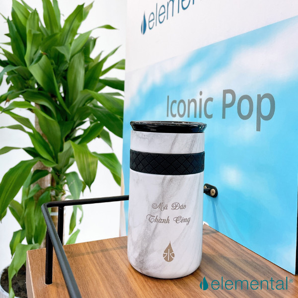 Bình giữ nhiệt Elemental cao cấp, set quà Hy Lạp,quà tặng ý nghĩa tặng người thân