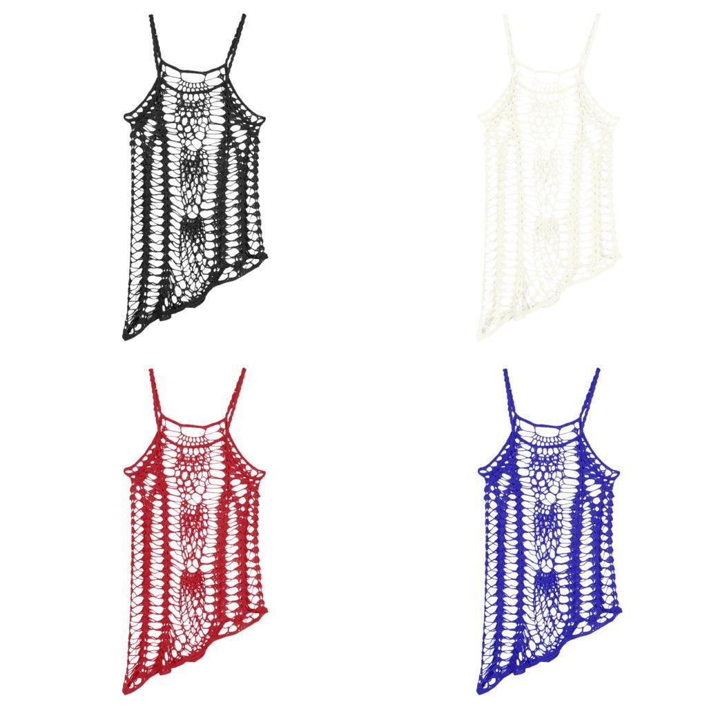 Women Summer Bathing Suit Lace Crochet Bikini Cover Up Hollow Out Beachwear