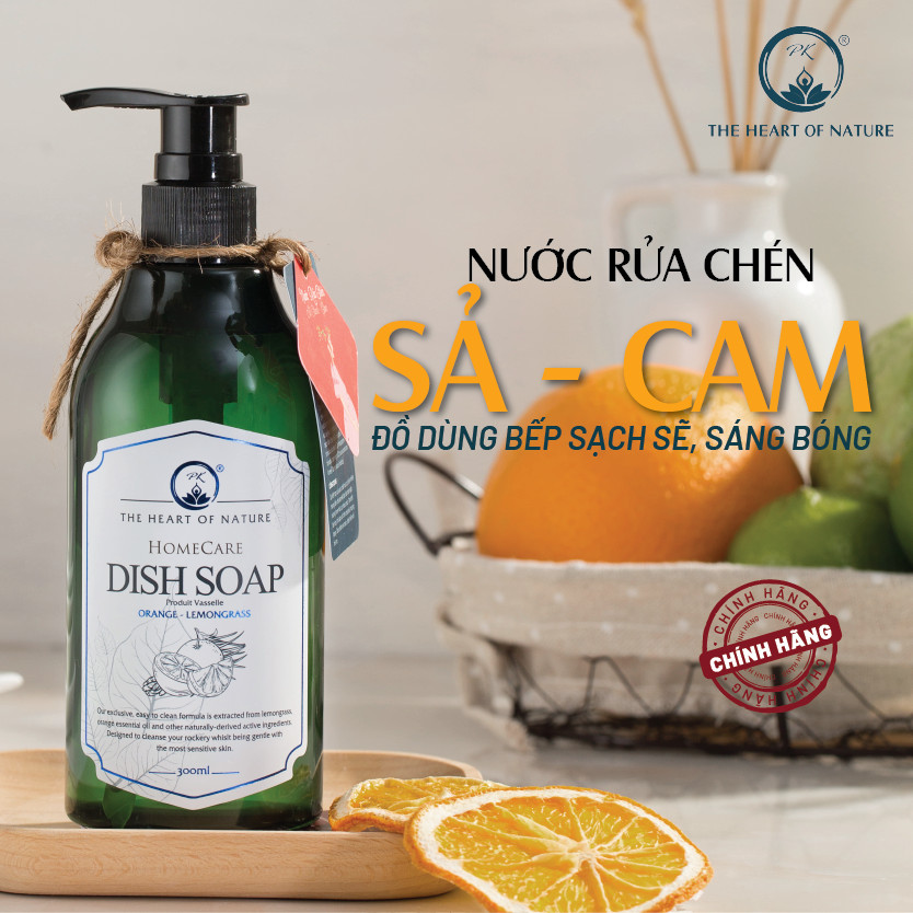 COMBO 3 Chai Nước Rửa Chén Tinh Dầu Thảo Mộc Hữu Cơ Organic PK 300ML - Hương thơm tinh dầu dịu nhẹ - Mềm mại cho da tay mẹ, an toàn cho bé.