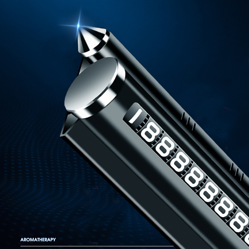 Hộp ghi số điện thoại, kiêm búa thoát hiểm và kèm sáp thơm