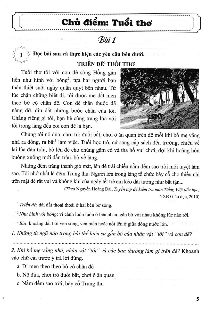 Hình ảnh Vở Bài Tập Nâng Cao Tiếng Việt 3 - Tập 1 (Biên Soạn Theo Chương Trình GDPT Mới)_HA