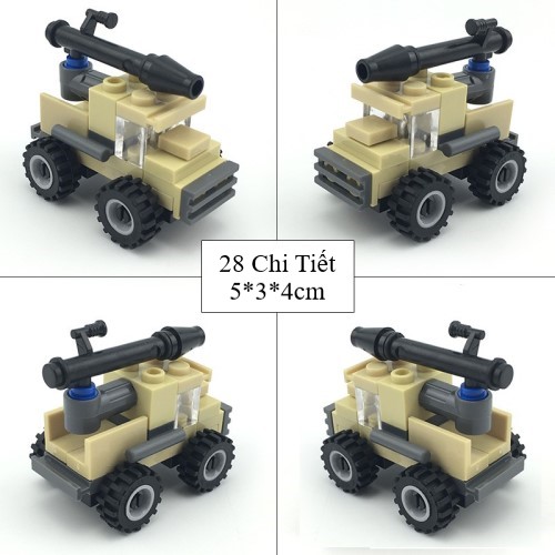 Bộ Sưu Tập Đồ Chơi Lego 14 Mẫu Xe Quân Sự 001