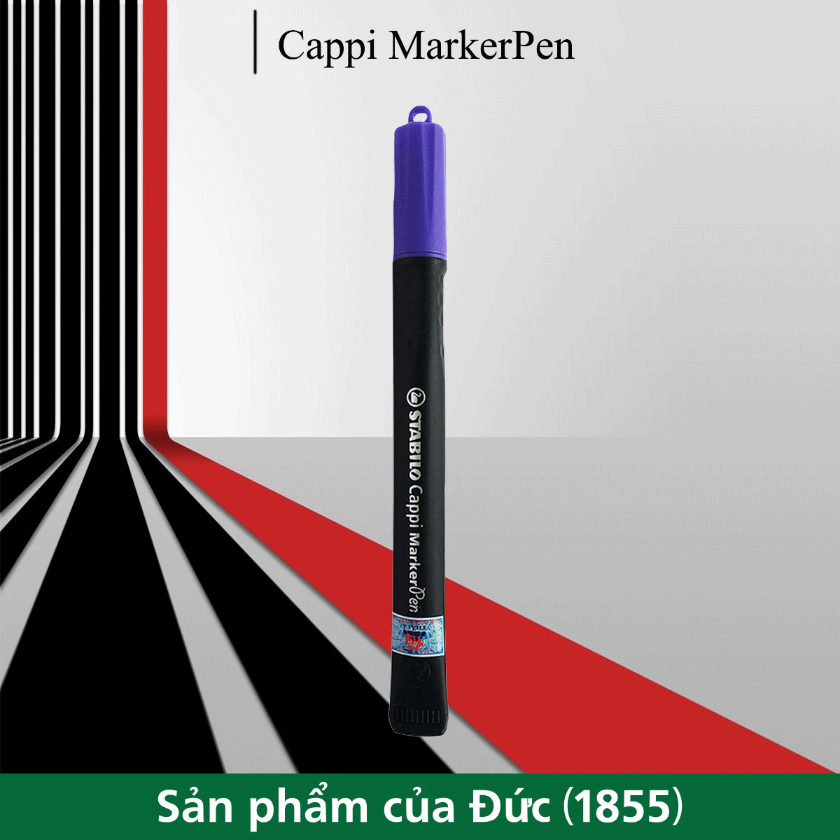 Bút Lông Dầu Stabilo Cappi MarkerPen MK169-VL - Màu Tím