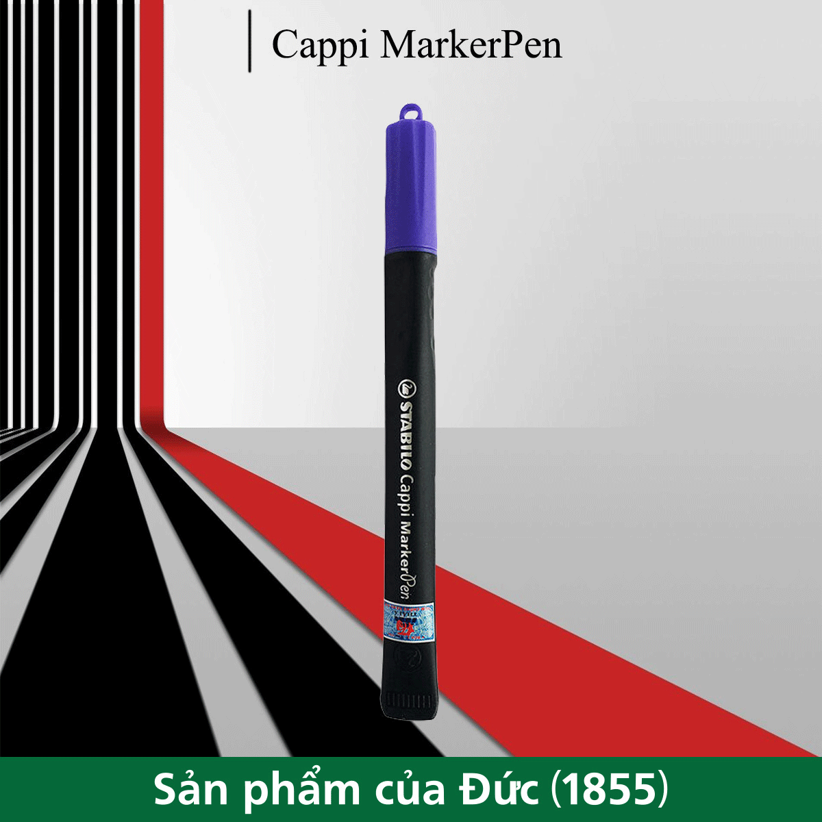 Bút Lông Dầu Stabilo Cappi MarkerPen MK169-VL - Màu Tím